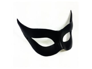 catwoman mask in black leather